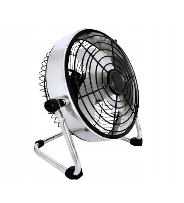Stolní ventilátor Verk, kovový, USB-C, 2 režimy, 22 cm
