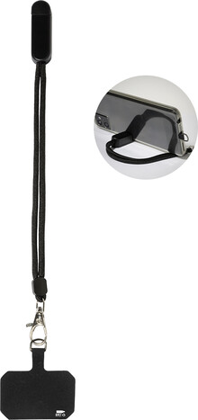 N�ramek z RPET s dr��kem na mobil CuffStand, �ern�