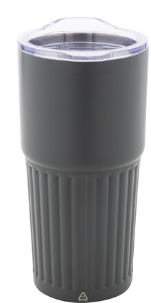 Termo hrnek Streaky Tall, tmav ed