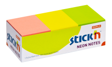 Samolepic bloek Stick'n by Hopax, 38 x 51 mm, neon mix, 12 x 100 lstk