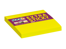 Samolepic bloek Stick'n by Hopax EXTRA STICKY, 76 x 76 mm, neon lut, 90 lstk