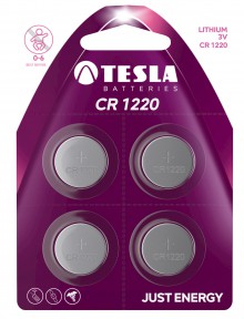 Baterie TESLA CR1220, 4 ks