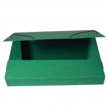 Box na spisy A4 HIT OFFICE A4, prepn, s gumikou, zelen