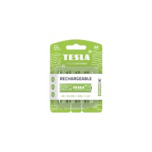 Nabjec baterie TESLA AA RECHARGEABLE+, 4 ks, svtle zelen, 4 ks