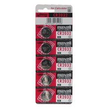 Baterie Lithiov, CR2032, 3V, Maxell, blistr, 5 bateri