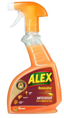 Letnka na nbytek Alex, renovtor, antistatick, pomeran, 375 ml