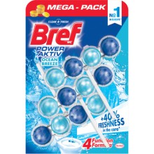 Zvsn WC blok Bref Power Aktiv, Ocean Breze, 3 x 50 g
