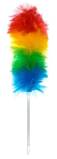 Opra�ova� antistatick� duhov� teleskopick�; 123x6 cm; plast