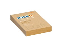 Samolepic� blo�ek Stick'n by Hopax Kraft, 76 x 51 mm, p��r.hn�d�, 100 l�stk�