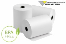 Termokotou�ek do pokladny Europapier, b�l� 80 x 70 x 12 mm, 48 g/m2