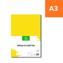 Kreslic� karton A3, �lut�, 180g/m2, 50 list�