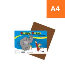 Kreslic� karton A4, hn�d�, 180g/m2, 50 list�