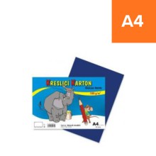 Kreslic� karton A4, modr�, 180g/m2, 50 list�