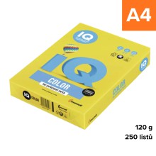 Barevn� pap�r IQ Color Intenz A4 - IG50, intenzivn� �lut�, 160 g, 250 list�
