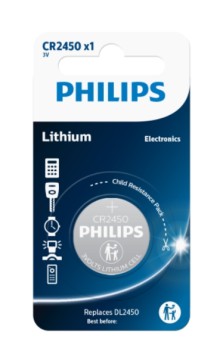 Baterie Philips, CR2450, 1ks
