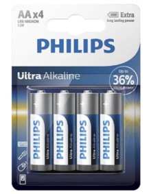 Baterie Philips Ultra Alkaline, AA, 4ks