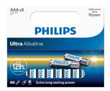 Baterie Philips Ultra Alkaline, AAA, 8ks