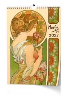 Kalend�� n�st�nn� Alfons Mucha A3