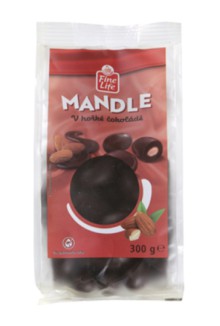 Mandle v ho�k� �okol�d� Fine Life, 300 g